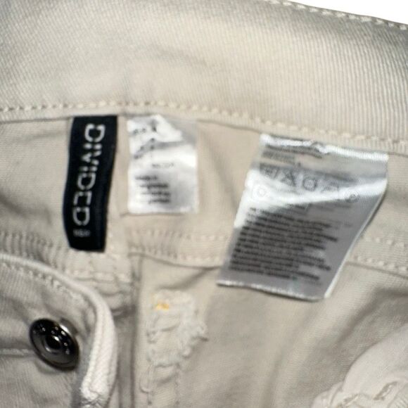 Dividend Brand cream flare leg cotton pants Ladies size 6 - Picture 5 of 9